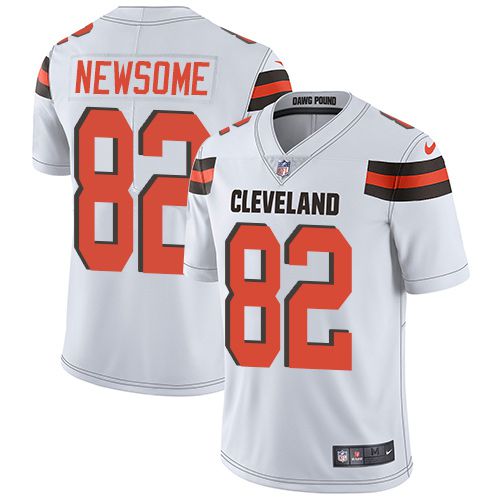 Men Cleveland Browns 82 Ozzie Newsome Nike White Game NFL Jersey